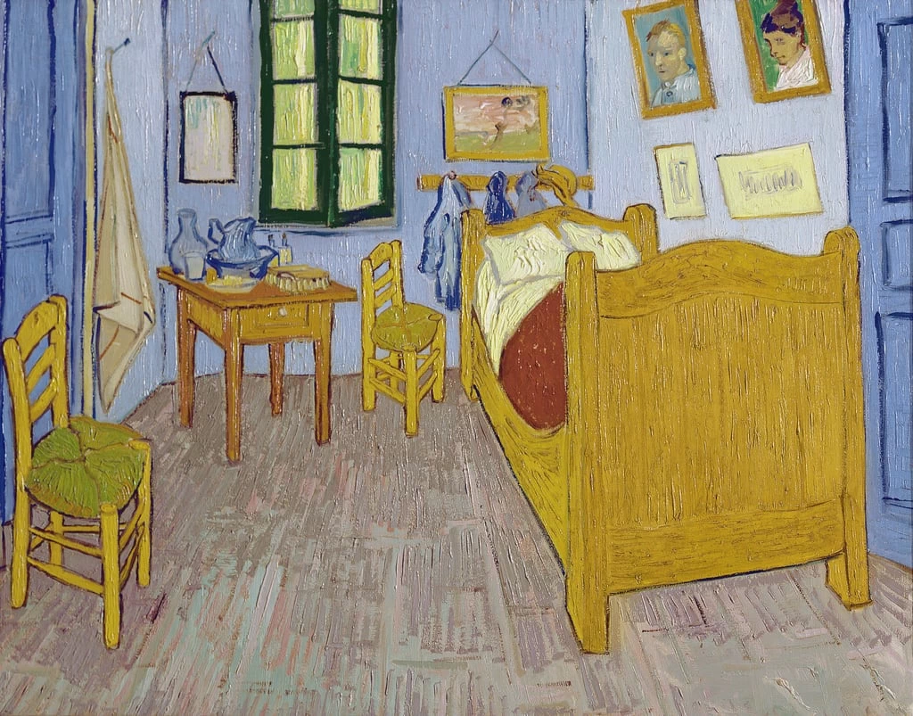  123-Vincent van Gogh-La camera da letto ad Arles, 1889 - Musee d'Orsay, Paris 